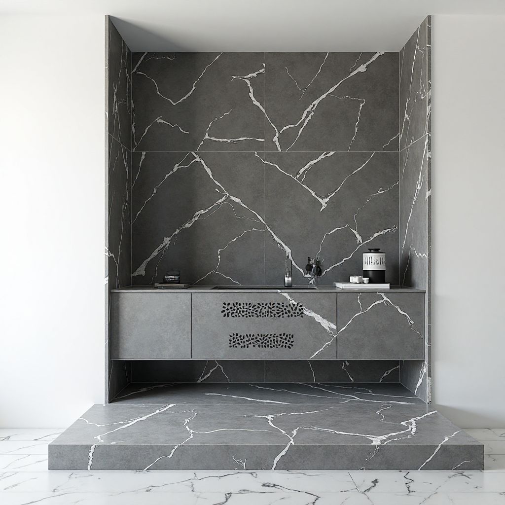 Faianță Marmură Sintetică Nero Marquina 60x60